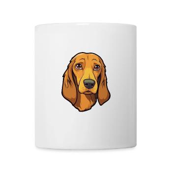 Deutsche Bracke Hunderasse Cartoon Kawaii Illustrat - Tasse - Weiß - Vorne