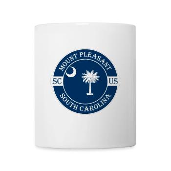 unt Pleasant South Carolina Flagge USA Souvenir - Tasse - Weiß - Vorne