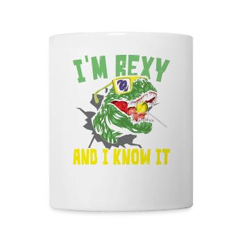 Ich bin Rexy und ich weiß es Paläontologe Dinosaur - Tasse - Weiß - Vorne