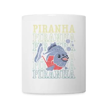 Piranha-Sammler Aquarianer Aquaristik Fischhaltung - Tasse - Weiß - Vorne