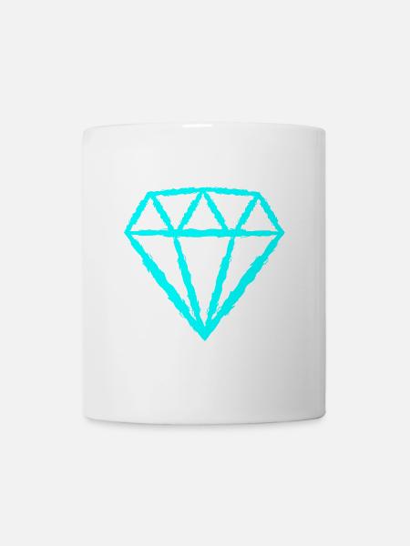 Diamant Symbol - Tasse - Weiß