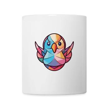 Taube buntes Aquarell Tier Haustier Illustration - Tasse - Weiß - Vorne