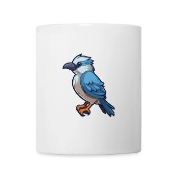 Jay Cartoon Kawaii Aquarellillustration - Tasse - Weiß - Vorne