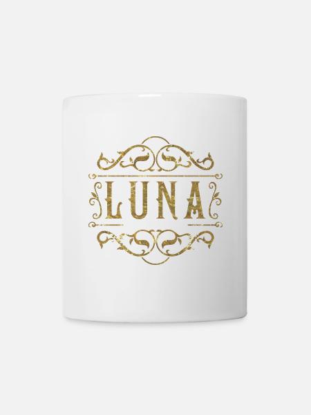 Luna gold - Tasse - Weiß