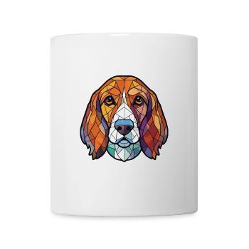 Bosnischer grobhaariger Jagdhund Hunderasse Aquarell - Tasse - Weiß - Vorne