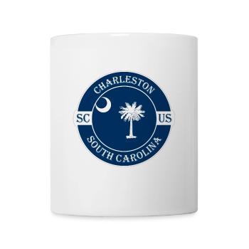 Charleston South Carolina Flagge USA Reise Souvenir - Tasse - Weiß - Vorne