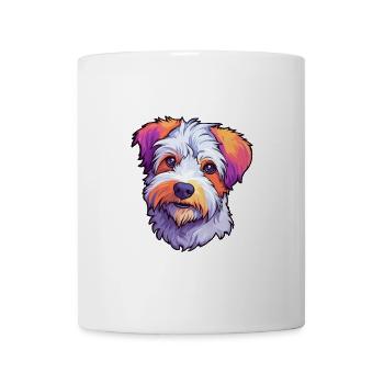 Sporting Lucas Terrier Hunderasse Cartoon Kawaii Il - Tasse - Weiß - Vorne