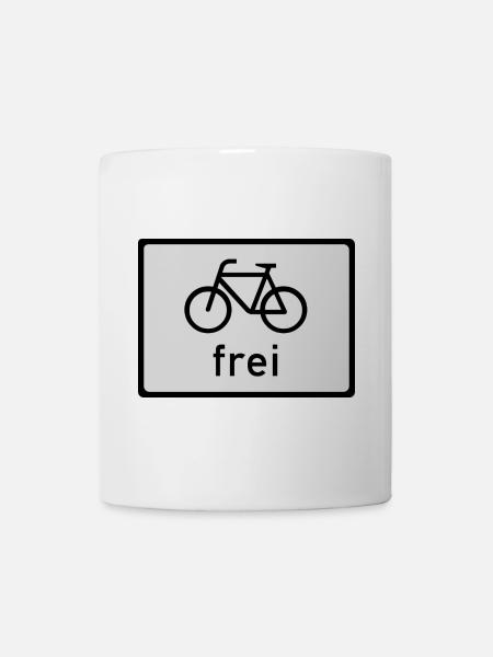 Fahrrad frei - Tasse - Weiß