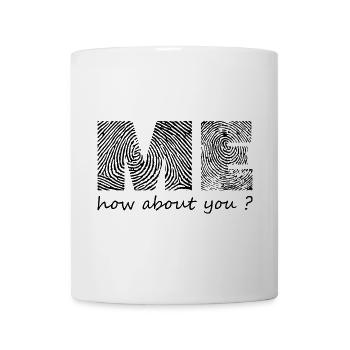 "Ich bin's, wie wäre es, wenn du deinen Abdruck hinterlässt - Tasse - Weiß - Vorne