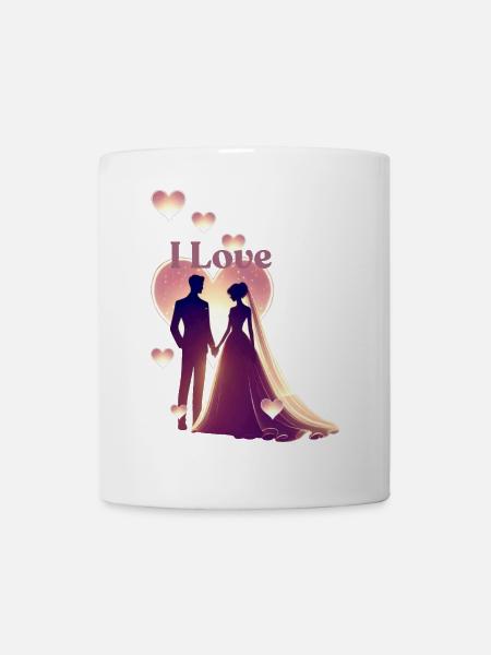 Pärchen - I Love - Tasse - Weiß
