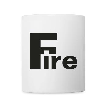 Fire voll - Tasse - Weiß - Vorne