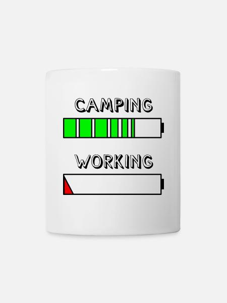 camping reloading - Tasse - Weiß
