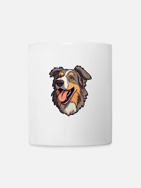 Mallorca Schäferhund Rasse Cartoon Kawaii Illustra - Tasse - Weiß
