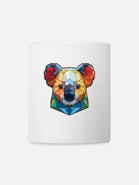 Koala buntes Aquarell Tier Haustier Illustration - Tasse - Weiß