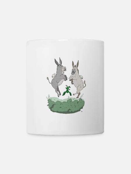 Fliegende Esel – FeArt - Tasse - Weiß