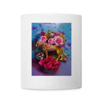 Geparden-Geburtstagsfeier - Tasse - Weiß - Vorne