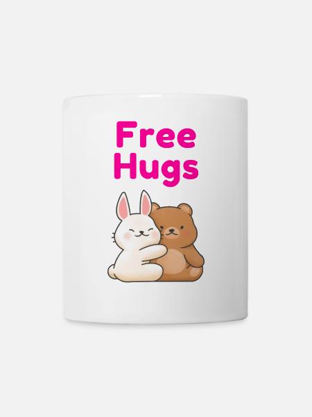 Free Hugs - Tasse - Weiß