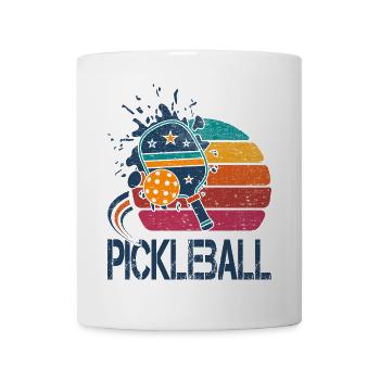 Pickleball - 2 - Tasse - Weiß - Vorne
