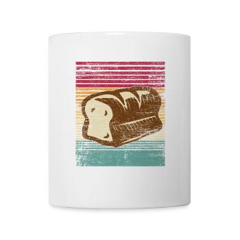 Herzhafter Brotlaib Frühstückstisch - Tasse - Weiß - Vorne