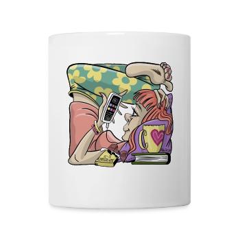 Student Mädchen Box Gehäuse. T-Shirts, Hoodies, Geschenke - Tasse - Weiß - Vorne
