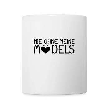 Nie ohne meine Mädels - Tasse - Weiß - Vorne