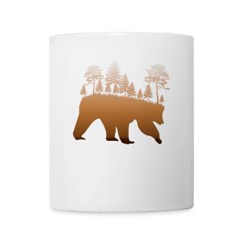 Kuscheliger Schwarzbär Waldabenteuer - Tasse - Weiß - Vorne