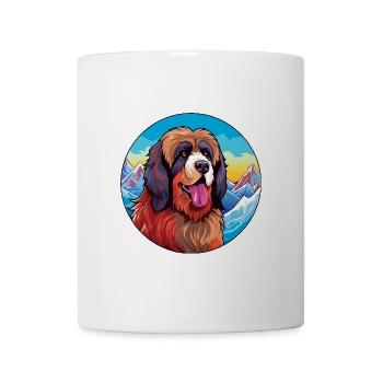 Tibetischer Mastiff Hunderasse Cartoon Kawaii Watercolo - Tasse - Weiß - Vorne