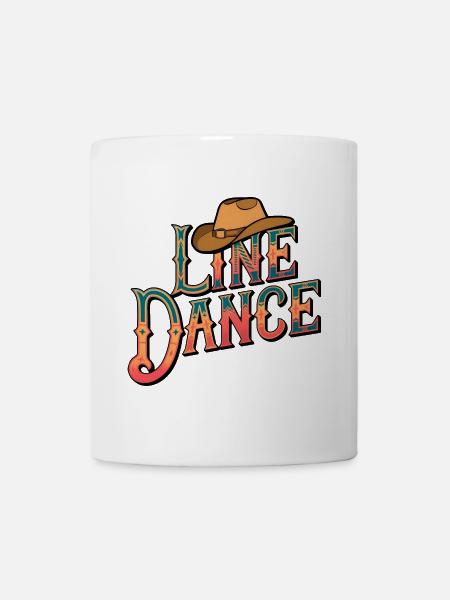 Line Dance Cowboy Hat - Tasse - Weiß
