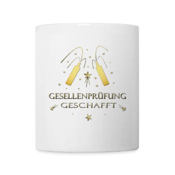 Gesellenprüfung Ausbildung Azubi Berufsabschluss - Tasse - Weiß - Vorne