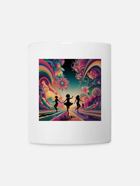 Geboren zum Boogie - Tasse - Weiß