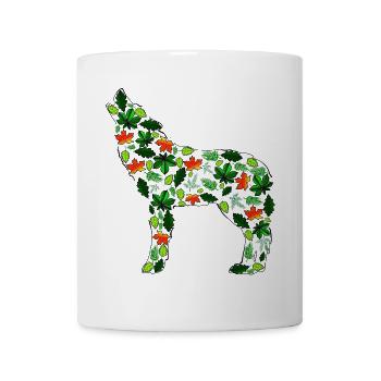 Blattwolf - Tasse - Weiß - Vorne
