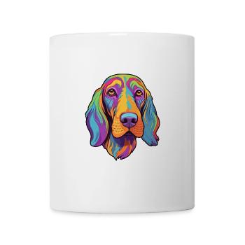 Poitevin Hund Rasse Cartoon Kawaii Illustrati - Tasse - Weiß - Vorne