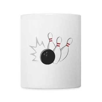 Bowling - Tasse - Weiß - Vorne