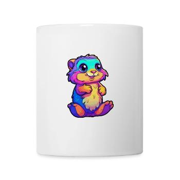 Gopher Buntes Aquarell Cartoon Kawaii Tier - Tasse - Weiß - Vorne