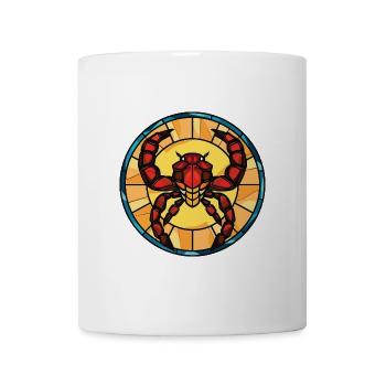 Skorpion Bunte Aquarell-Tierillustration - Tasse - Weiß - Vorne