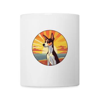 Ratte Terrier Hund Rasse Cartoon Kawaii Clipart Hund - Tasse - Weiß - Vorne