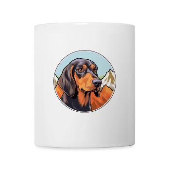 Andalusischer Jagdhund Rasse Cartoon Kawaii Watercol - Tasse - Weiß - Vorne