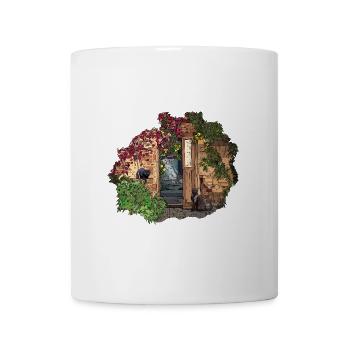 Die Katzen der alten Ruine - Tasse - Weiß - Vorne