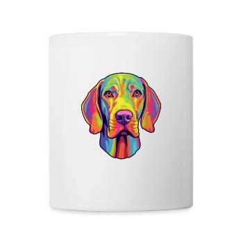 Plott Hund Hund Rasse Cartoon Kawaii Illustration - Tasse - Weiß - Vorne