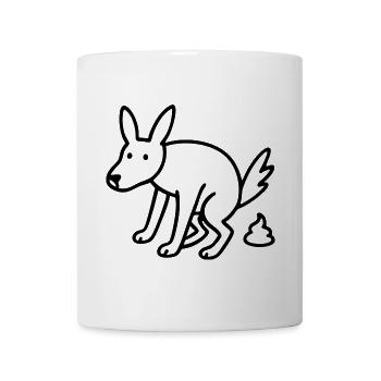 Hundstrümmerl - Tasse - Weiß - Vorne