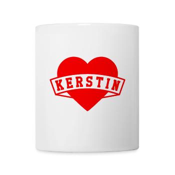 Kerstin Herzen - Tasse - Weiß - Vorne