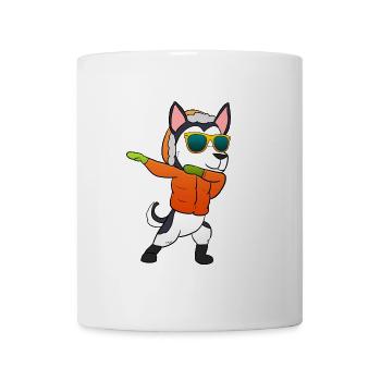 Husky Weihnachtsgeschenk - Tasse - Weiß - Vorne