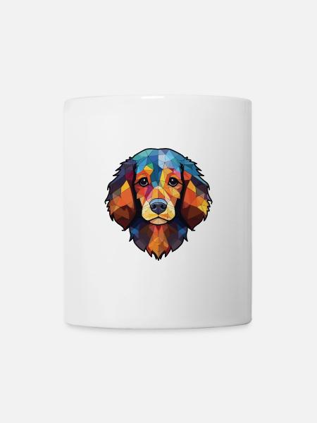 Anglos Français De Petite Venerie Hund Aquarell - Tasse - Weiß