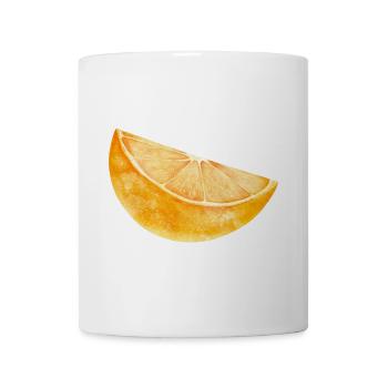 Orange - Tasse - Weiß - Vorne
