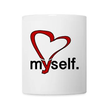 love myself. - Tasse - Weiß - Vorne