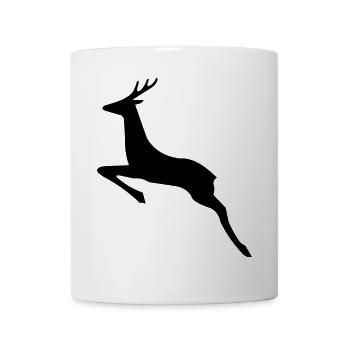Springender Bock - Tasse - Weiß - Vorne
