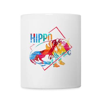 Massives Nilpferd Flusspferd - Tasse - Weiß - Vorne