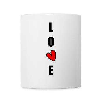 ICH LIEBE DICH. ICH LIEBE DICH. LIEBE. LIEBE. HERZ. - Tasse - Weiß - Vorne