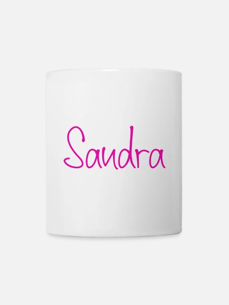 Sandra Neon-Handschrift - Tasse - Weiß