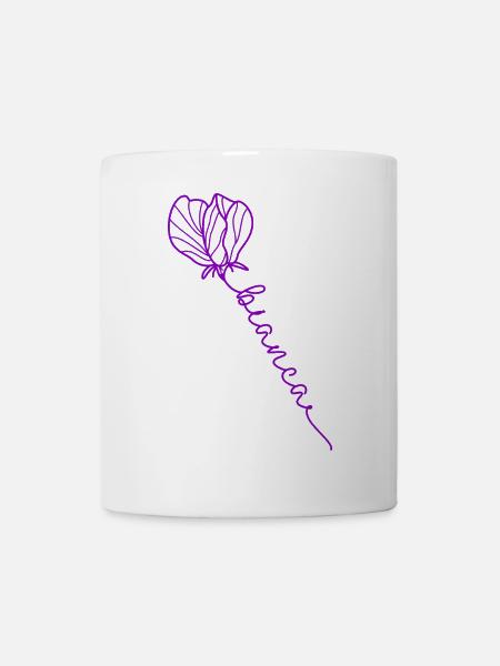 Bianca Herzballon mit Liebeslinie - Tasse - Weiß